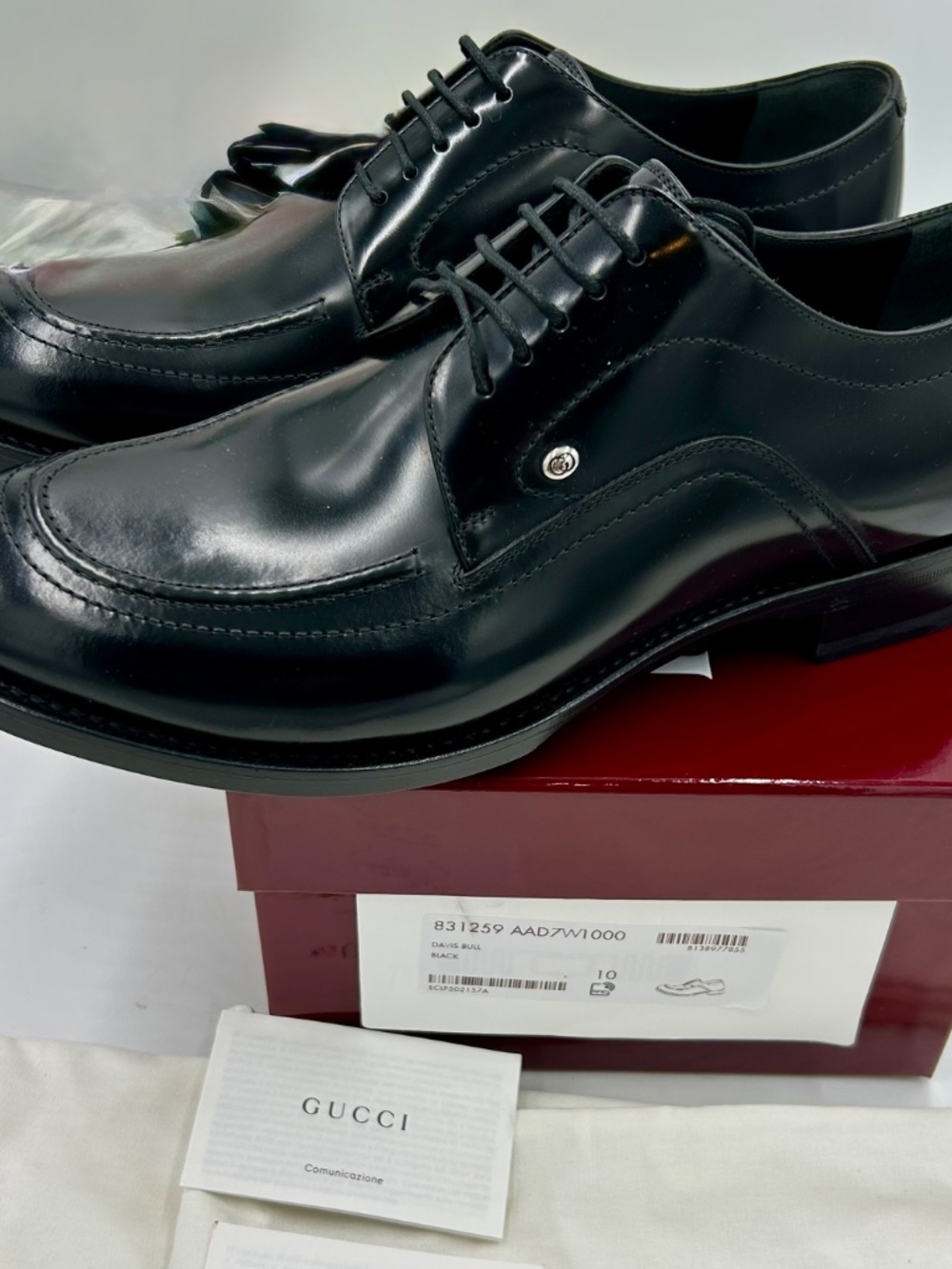 Men’s Gucci Derby Shoes. Size 10/fits 11 US.  Made in Italy. - Picture 8 of 11